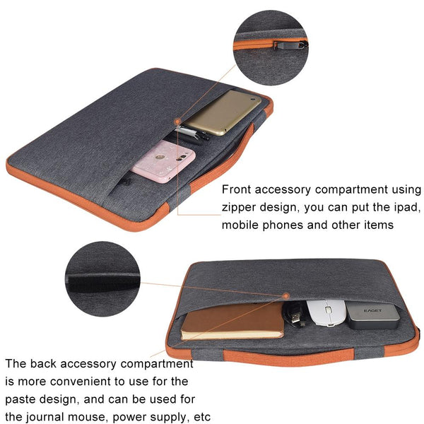 Parallel Stylish Laptop Handbag For Macbook And More Polyester Nylon Pink Laptop Cases & Bags