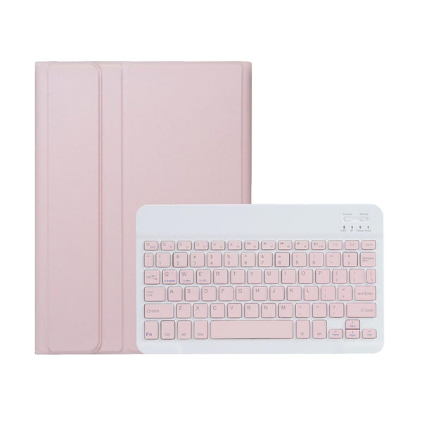 Parallel Deals Ultra Thin Bluetooth Keyboard Leather Tablet Case For Ipad 10.9 2022 With Pen Slot Pink Laptop Cases & Bags