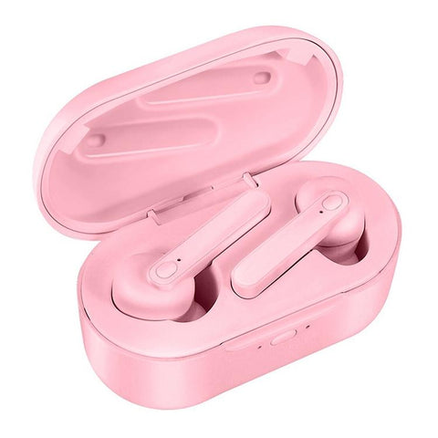 Waterproof Bluetooth Earphones With Magnetic Charging Box 5.0 Pink Earbuds