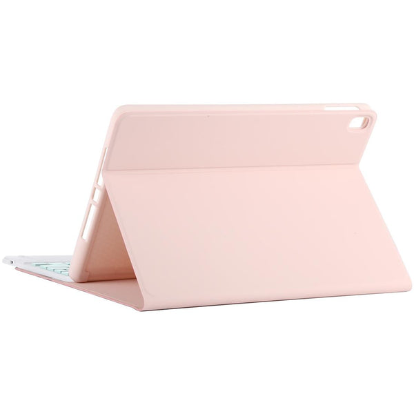 Bluetooth Keyboard & Tablet Case For Ipad 10.2 / Air 2019 Detachable Touch Pad Pen Slot Holder Microfiber Leather Pink Light Green Keyboards
