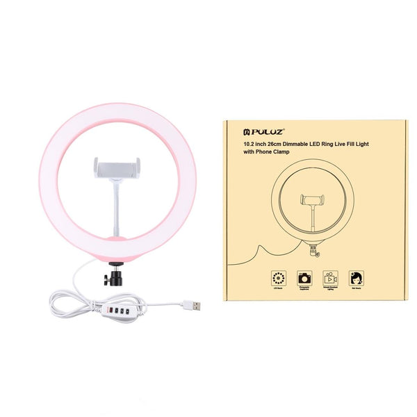 26Cm Dimmable Led Ring Light With Tripod And Phone Clamp Other Lighting & Studio
