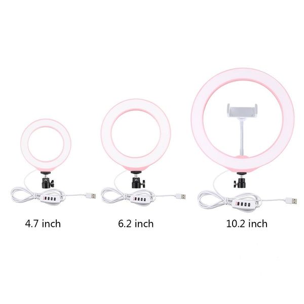 26Cm Dimmable Led Ring Light With Tripod And Phone Clamp Other Lighting & Studio