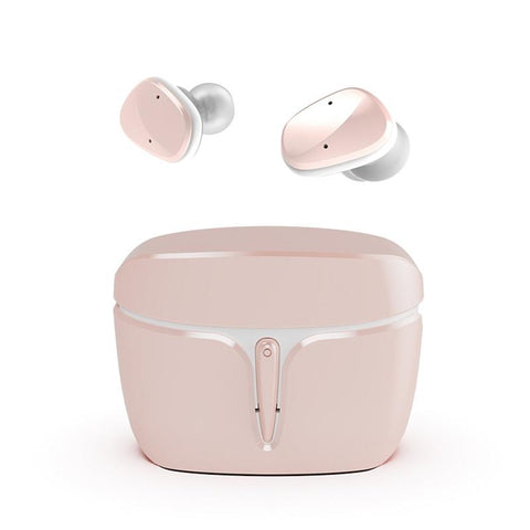 Waterproof True Wireless Bluetooth Earphones Sports 5.0 Pink Earbuds
