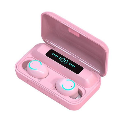 Wireless Noise Cancelling With Charging Case Pink Earbuds