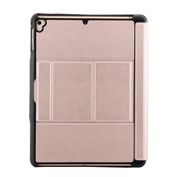 Bluetooth Keyboard & Leather Tablet Case For Ipad Air / Pro 9.7 Detachable Ultra Thin Multi Angle Backlit Pink Keyboards