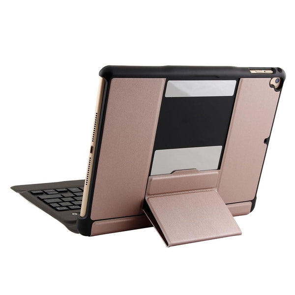 Bluetooth Keyboard & Leather Tablet Case For Ipad Air / Pro 9.7 Detachable Ultra Thin Multi Angle Backlit Pink Keyboards