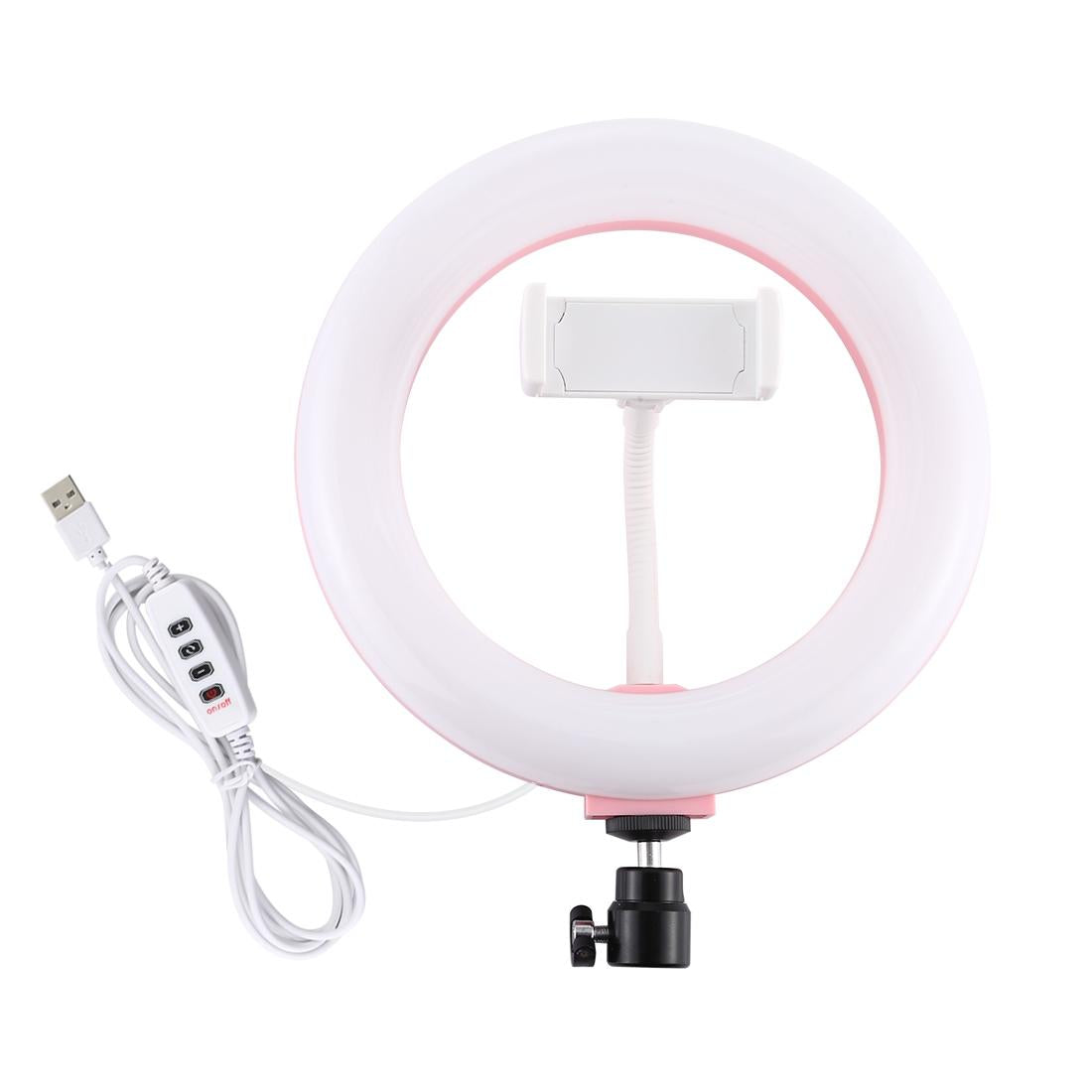 Pink 20Cm Usb Dual Colour Led Ring Light With Phone Clamp Other Lighting & Studio