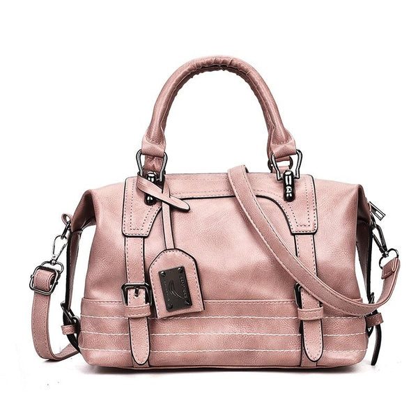 Retro Pu Shoulder Bag Pink Women's Bags & Handbags