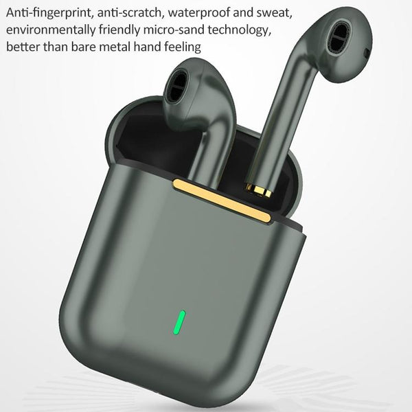 Wireless Binaural Bluetooth Earphones With Charging Box J18 Green Earbuds