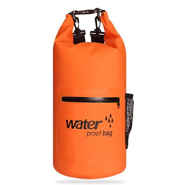Waterproof Dual Shoulder Bag 20L Pvc Dry Sack For Outdoor Adventures Green Dry Bags