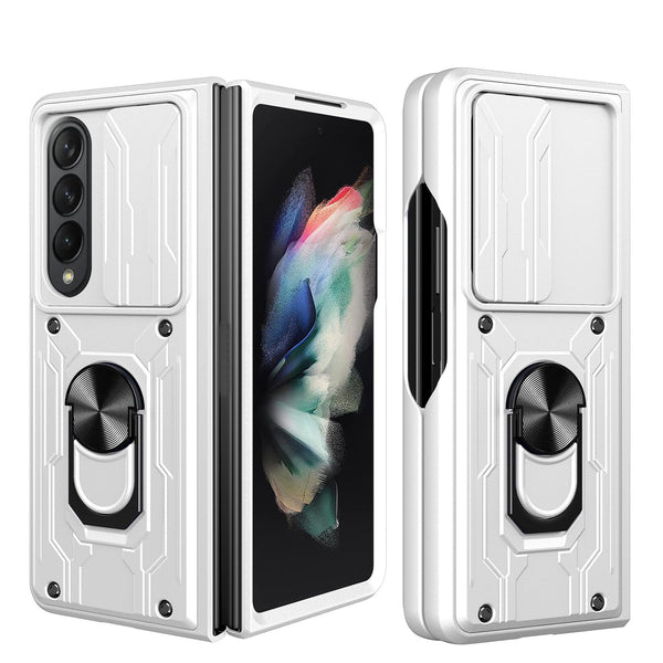 For Samsung Galaxy Z Fold4 5G Protective Sliding Camshield Phone Case White Cases Covers & Skins