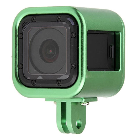 Aluminum Protective Cage For Gopro Session Cameras_Green Camera Cases Bags & Covers