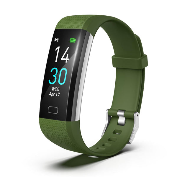Waterproof Fitness Tracker Watch With Heart Rate Monitor Army Green Fashion Smart Watches