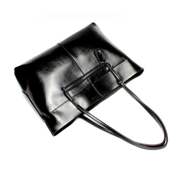 Parallel Stylish Shoulder Tote For Women Vintage Wine Red Vertical Style Women's Bags & Handbags