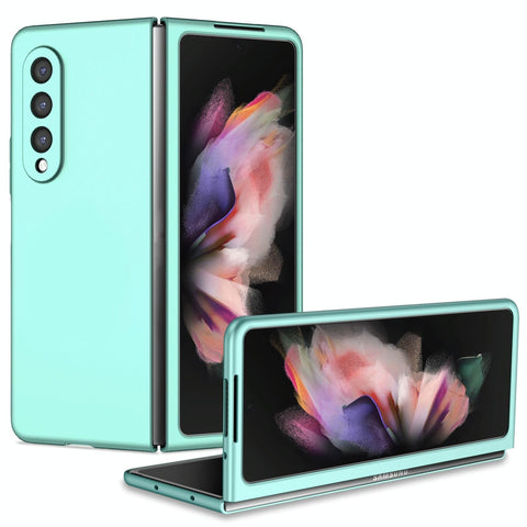 For Samsung Galaxy Z Fold4 5G Foldable Armor Phone Case Compact And Durable Sky Blue Other Mobile Accessories