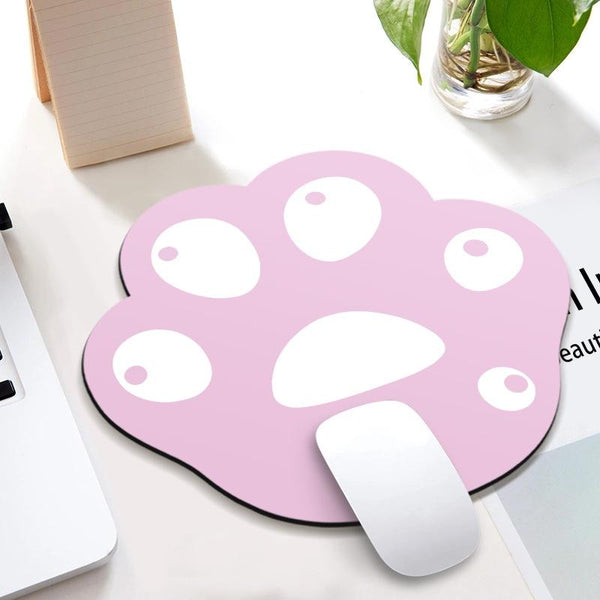 3 Piece Cute Cartoon Cat Claw Mouse Pad Set 280 X 250 3Mm Pink Purple Mouse Pads & Wrist Rests