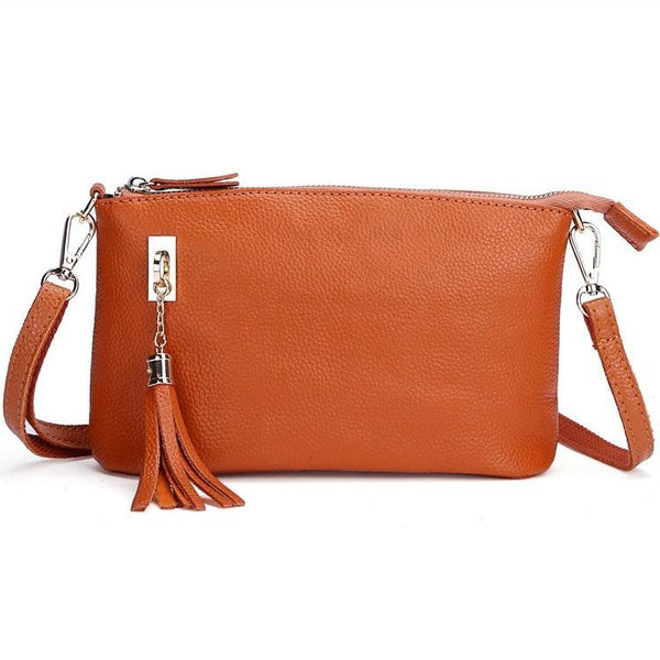 Fringed One Shoulder Bag For Women Large Capacity Casual Light Brown Women's Bags & Handbags