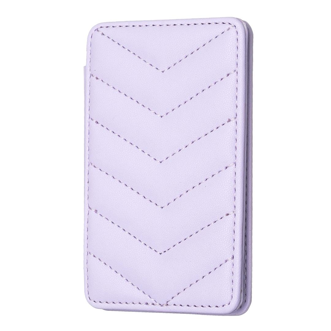 Wave Pattern Card Bag Back Sticker For Mobile Phones Purple Cases Covers & Skins