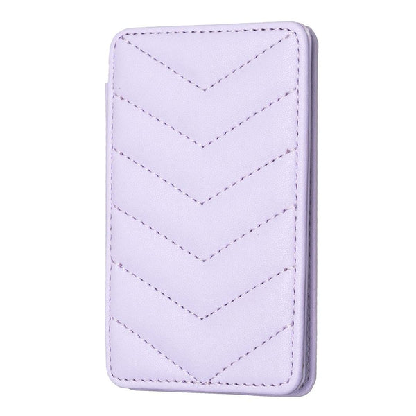 Wave Pattern Card Bag Back Sticker For Mobile Phones Purple Cases Covers & Skins