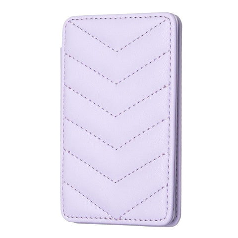 Wave Pattern Card Bag Back Sticker For Mobile Phones Purple Cases Covers & Skins