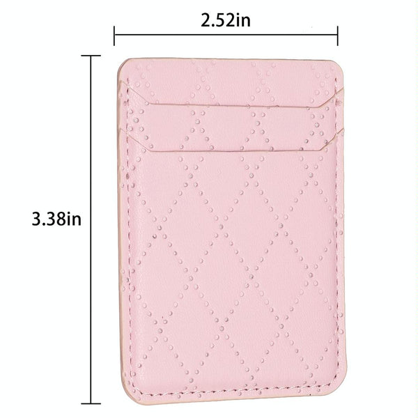 Diamond Lattice Card Bag Sticker For Mobile Phones Purple Cases Covers & Skins