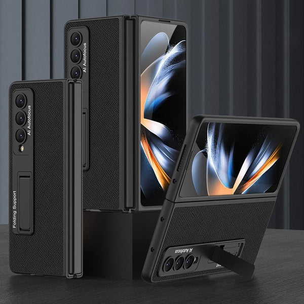 For Samsung Galaxy Z Fold4 5G Leather Case With Stand Ultra Thin Forest Green Cases Covers & Skins