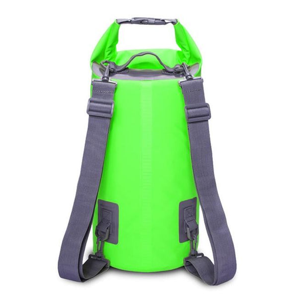 Waterproof Dual Shoulder Dry Bag 50L Capacity Green Dry Bags