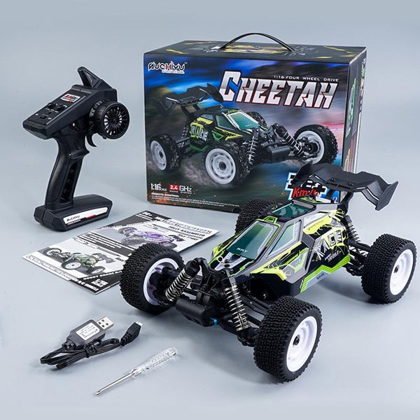 Green 1 16 2.4G Rc Off Road Racing Car Toy Electric 4Wd Remote Controlled Toys