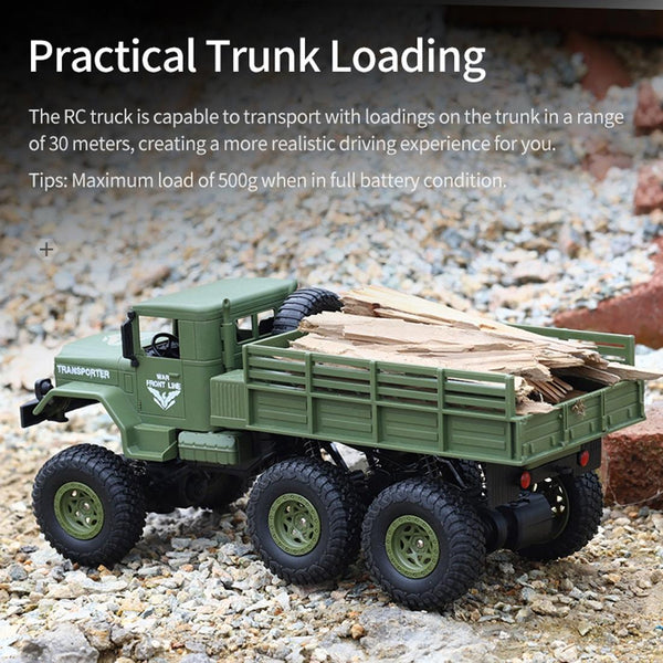 2.4Ghz 4Ch Remote Control Dongfeng 7 Six Wheeled Armor Truck Toy Green Remote Controlled Toys
