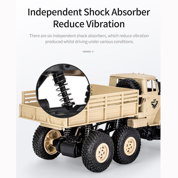 2.4Ghz 4Ch Remote Control Dongfeng 7 Six Wheeled Armor Truck Toy Green Remote Controlled Toys