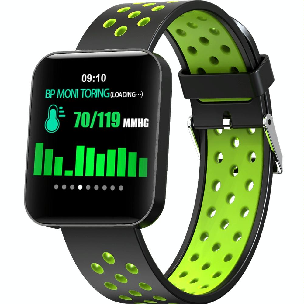 Waterproof Smart Bracelet With Tft Screen And Health Monitoring Green Smart Watches