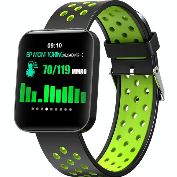 Waterproof Smart Bracelet With Tft Screen And Health Monitoring Green Smart Watches