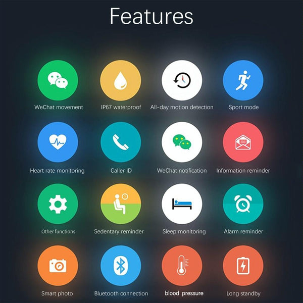 Waterproof Smart Bracelet With Tft Screen And Health Monitoring Green Smart Watches