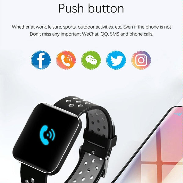 Waterproof Smart Bracelet With Tft Screen And Health Monitoring Green Smart Watches