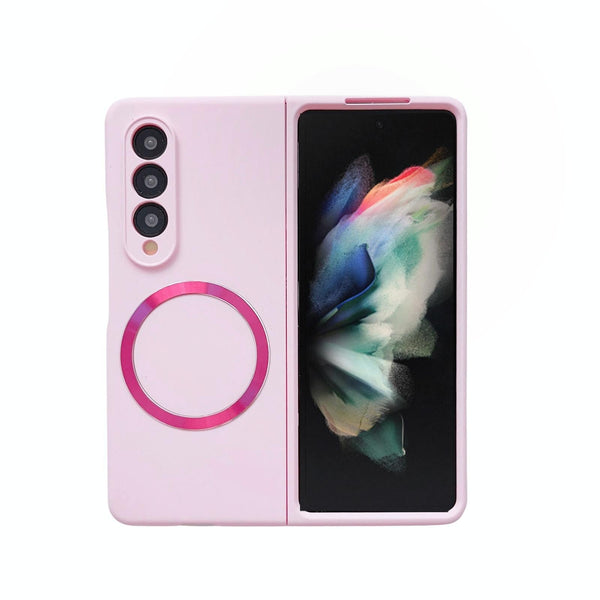 For Samsung Galaxy Z Fold4 5G Magnetic Skin Case Magsafe Orange Cases Covers & Skins