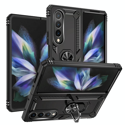 Tpu Pc Shockproof Phone Case For Samsung Galaxy Z Fold4 5G Black Other Mobile Accessories
