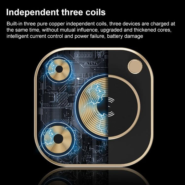 15W 3 In Wireless Charger & Table Lamp Green Chargers & Cradles