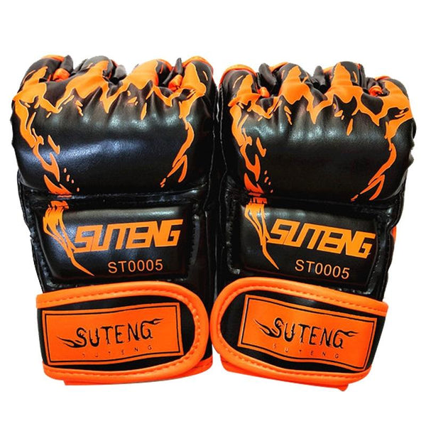 Adult Half Finger Boxing Gloves For Training Green Gloves Boxing