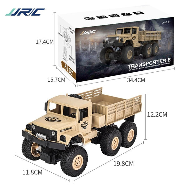 2.4Ghz 4Ch Rc Dongfeng 8 Six Wheeled Armor Truck Toy Green Remote Controlled Toys