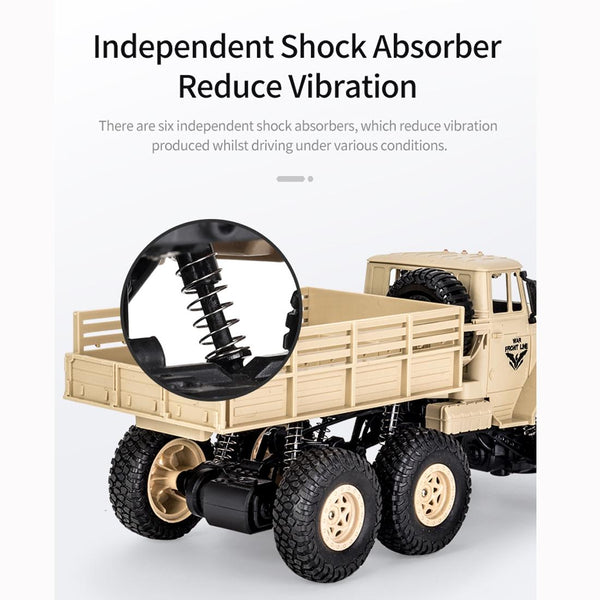 2.4Ghz 4Ch Rc Dongfeng 8 Six Wheeled Armor Truck Toy Green Remote Controlled Toys