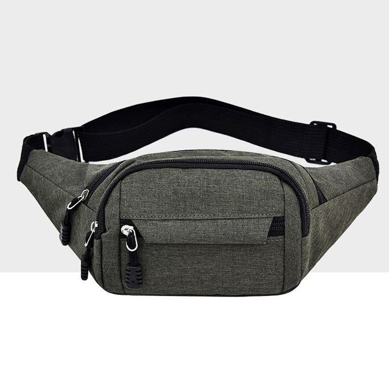 Waterproof Multi Pocket Chest Bag For Sports Green Bags