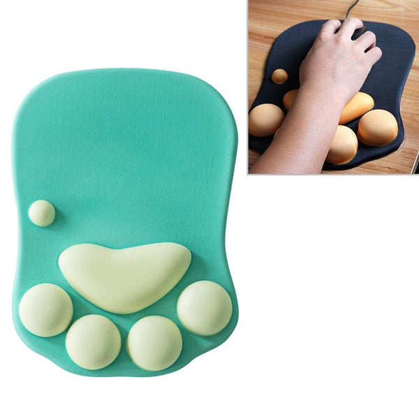 Parallel Soft Non Slip Cat Claw Mouse Pad Green Mouse Pads & Wrist Rests