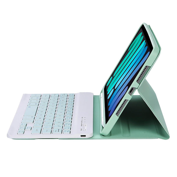 Ultra Thin Bluetooth Keyboard Tablet Case For Ipad Mini 6 With Stand And Pen Slot Candy Colour Green Laptop Cases & Bags