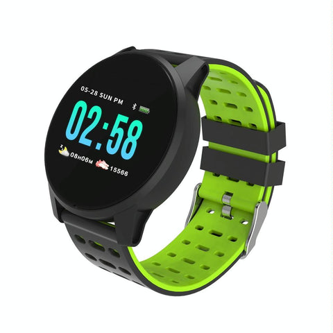 Waterproof Smart Bracelet With Call Heart Sleep Bp And Oxygen Monitoring Ip67 Green Activity Trackers