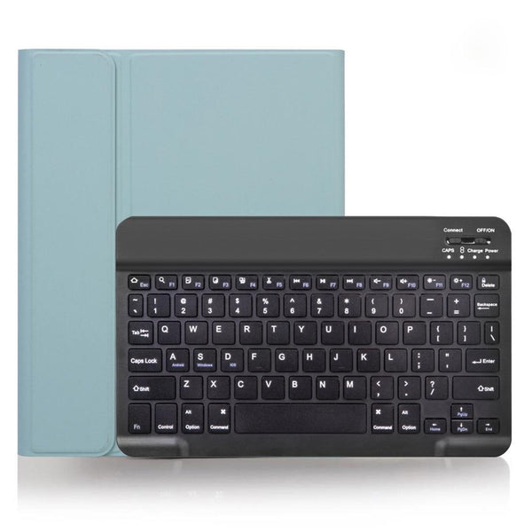 Detachable Bluetooth Keyboard Tablet Case For Ipad Pro 11 With Pen Slot Plain Texture Green Keyboards