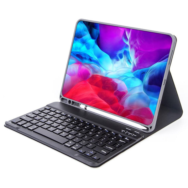 Detachable Bluetooth Keyboard Tablet Case For Ipad Pro 11 With Pen Slot Plain Texture Green Keyboards