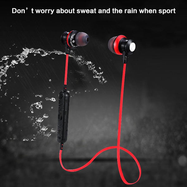Wireless Magnetic Sport Earphones With Bluetooth Control Earbuds