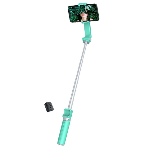 Foldable Selfie Stick Handheld Gimbal Stabilizer For Smartphone Green Stabilizers