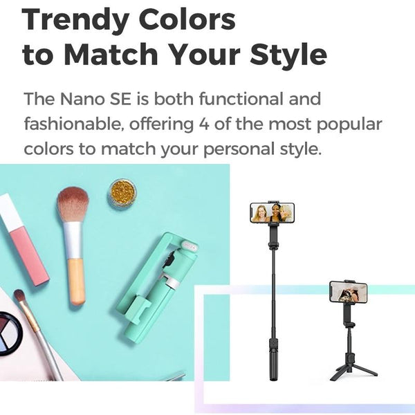 Foldable Selfie Stick Handheld Gimbal Stabilizer For Smartphone Green Stabilizers