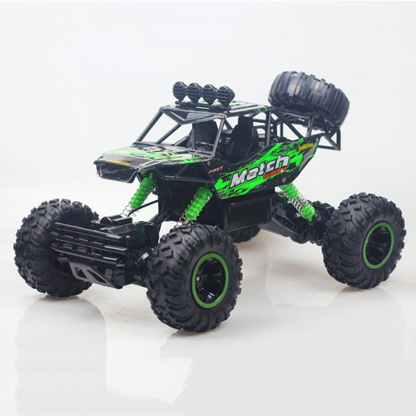 37Cm Remote Control Bigfoot Climbing Car 1 12 Alloy 4Wd Cross Country Toy Green Remote Controlled Toys